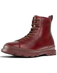 CAMPER Brutus Hombre Mid Calf Boot voor heren, bordeaux, 46 EU