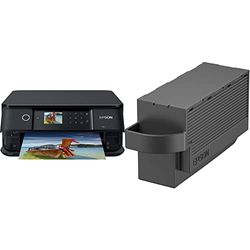 Epson Expression Premium XP-6100 Stampante Multifunzionale Wireless, Compatta, Stampa, Scansione, Copia & C13T366100 adatto per XP6100 Manutenzione per Inchiostro nero