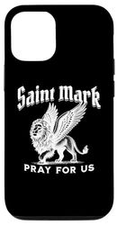 Coque pour iPhone 14 Saint Marc l'apôtre évangéliste symbole lion saint catholique