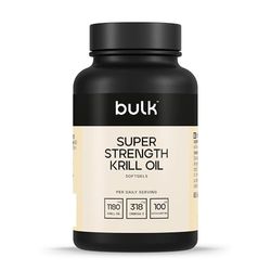 Bulk Aceite de kril Super Fuerte 590mg, 1180 mg por ración, 60 Cápsulas blandas, 30 Dosis