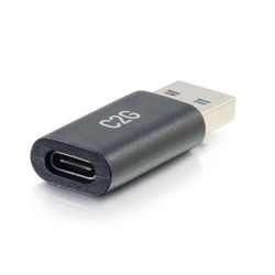 C2G Adaptateur USB C Femelle vers USB A mâle SuperSpeed USB 5 Gbit/s, Compatible avec Smartphones, tablettes et Ordinateurs Portables