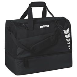 Erima Uniseks Six Wings sporttas met bodemvak, zwart, Small, Met bodemvak