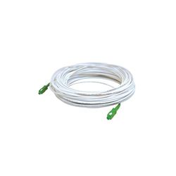 VoltShine Vit SC/APC till SC/APC-kabel på 10 m – perfekt för hög hastighet och låg signalförlust – perfekt för professionella miljöer som kräver tillförlitliga och effektiva anslutningar.
