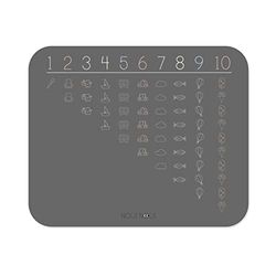 NOUI NOUI Compatible - Alfombrilla Individual XL - Números Inclinados (NN12313)