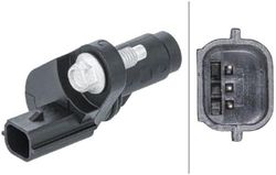 HELLA 6PU 013 122-961 Sensor, crankshaft pulse - 3-pin connector - with screw