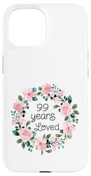 99 Years Loved Women Men 99 Years Old Cool 99th Birthday Custodia per iPhone 15