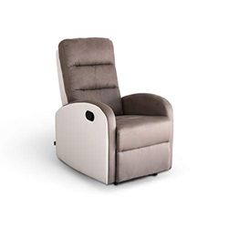 Astan Hogar Sillón Relax con Reclinación Manual, Tapizado en PU Anti-Cuarteo y Microfibra, Modelo Ludwig AH-AR30400BA