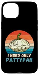 Vintage I Need Only Pattypan Amante de la comida Retro Pattypan Carcasa para iPhone 15 Plus