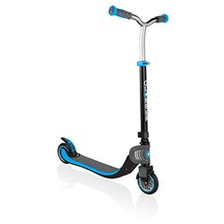 Globber - FLOW FOLDABLE 125 - Monopattino pieghevole a 2 ruote per bambini dai 6 anni in su e adolescenti , Azzurro