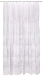 Spirella Lifestyle Plastic Curtain – Palazzo White 180 x 200 cm 1117619, White, Standard