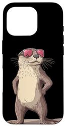 Cute Otter in Sunglasses for a Chill Vibe Case for iPhone 16 Pro