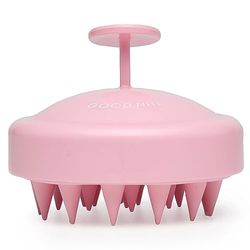 Good Nite Hoofdhuid Massager Shampoo Borstel Zachte Siliconen Haar Hoofdhuid Massager Reiniging Haarborstel Tool voor Vrouwen Mannen Haargroei Zorg Verminder Roos Hoofd Ontspanning Roze
