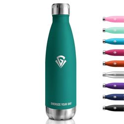 Gourde Inox 750ml, Bouteille Isotherme, Bouteille d'eau Étanche sans BPA, Réutilisable, Gourde Isotherme Double Paroi, Gourde Métal Acier Inoxydable, Gourde pour Sport, École, Travail, Voyage