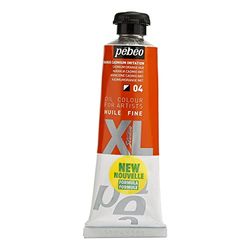 Pébéo - óleo fino XL, 37 ml, imitação de cádmio, cor laranja, pintura a óleo pebéo - imitação de cádmio laranja 37 ml