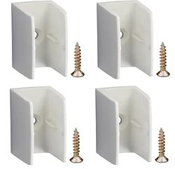 cyclingcolors 4 x crankhouder voor crankstang met schroef, kunststof, wit, clip, bevestiging, onzichtbare zwengelhouder, venster