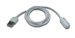 SYSTEM-S Cable USB 2.0 de 100 cm, cable de carga para Xplora X6 Play, adaptador de reloj inteligente, color blanco