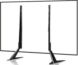 Suptek Universele tv-standaard 65 inch, metalen tv-poten voor 20-65 inch LCD/LED/OLED/Plasma Flat&Curved Screen TV Hoogteaanpassing met VESA 75x75mm tot 800x500mm Max 50kgs/110lbs TV-voeten