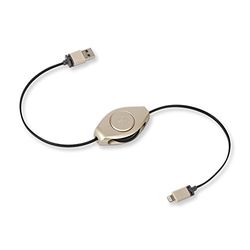 Retrak EULTUSBGLD laddningskabel för iPhone/iPad/iPod 1 m guld