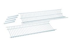 Sauvic Afdruiprek van gelamineerd staal, wit voor kasten van 65 cm