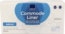 ABENA Commode Liners | Absorbs up to 660ml | Box of 20 | Highly Absorbent pads | Ideal for Commode Chairs and Commode Toilet | Suitable for any commode toilet chair
