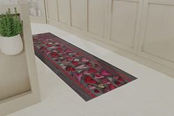 Italian Bed Linen Passatoia con Stampa Digitale, Hearts, 50x50 cm