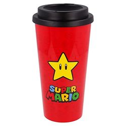 Verre avec Couvercle Super Mario 01379 (520 ML)