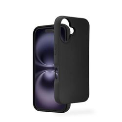 Hama MagCase - Custodia per iPhone 16 Plus, custodia posteriore per Apple MagSafe, antigraffio, extra protezione per fotocamera e display, compatibile con ricarica wireless morbida, colore: Nero