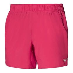 Mizuno Core 5.5 - Pantaloncini Corti da Donna, Donna, Pantaloncini, J2GB1355, Rosso Rosato, XL Short