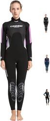 Cressi Morea Man Wetsuit Full 3mm Combinaison Humide Monopièce Unisexe, Noir/Rose/Argent, XXL/6