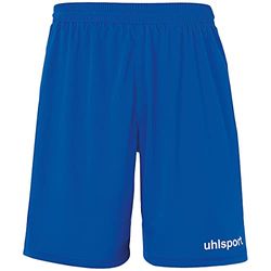 uhlsport Performance Shorts Uomo Sport Calcio Fitness Escursionismo Ciclismo Pantaloni Corti Pantaloni Corsa Estivi 100% Poliestere Riciclato Azzurro/Bianco - Taglia M