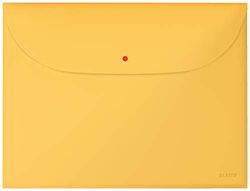 Leitz Priv. - Funda para cartera (A4, 3 unidades), color amarillo cálido
