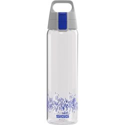 SIGG Total Clear ONE MyPlanet ™ Blue drinkfles (0,75 l), BPA-vrije en lekvrije drinkfles, onbreekbare sportdrinkfles van Tritan met fruitfilter