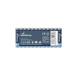 MediaRange MRBAT103 Pilhas de 1,5 V LR03 Alkaline AAA, preto