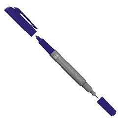 Marabu 01470003055 - Rotulador permanente Graphix en azul ultramarino oscuro, con doble punta de 1-2 mm y 0,5 mm, colores brillantes, secado rápido, tinta a base de alcohol, bajo olor e impermeable