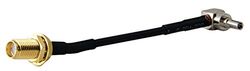 Adattatore sma crc9 - sma femmina nero