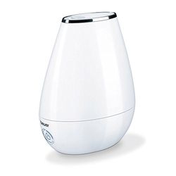 Beurer LB 37 luchtbevochtiger met microfijne ultrasone verstuiving, stille nachtmodus, aromafunctie, wit