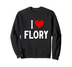 Me encanta Flory Sudadera