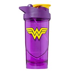 Shieldmixer Hero Pro Classic Shaker for Whey Protein Shakes and Pre Workout, BPA Free, 700 ml, Wonder Woman Classic