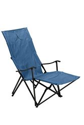 Grand Canyon EL Tovar Lounger - Chaise de Camping, Chaise Pliante avec accoudoir, Dossier Haut et Repose-Pieds - jusqu'à 100 kg - Aluminium - Bleu foncé (Bleu)