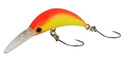 Fishing Tackle Max Unisex - volwassenen 10C5200346C10 FTM Mega Masu MR Wobbler 3,5 cm 35 mm 2,5 g UV Gold Belly 5200346 Ultra Light vissen forel vissen baars vissen, kleurrijk, normaal