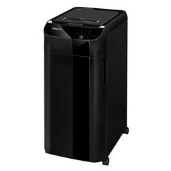 Fellowes Automax™ 550C - Destructora trituradora de Papel automática, Corte en partículas de 4x38mm (DIN P-4), destruye hasta 550 Hojas, hasta 10 usuarios en la Oficina, Papelera de 83L, destruye CD