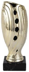 Art-Trophies AT11641 Trofee, keramiek en glas, volwassenen, uniseks, goudkleurig, 26 cm