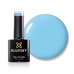 Bluesky Gel Nail Polish, Pacific Neon19, Blue, Bright, Colour, Sky, Long Lasting, Chip Resistant, 10 ml (Requires Drying Under UV LED Lamp)