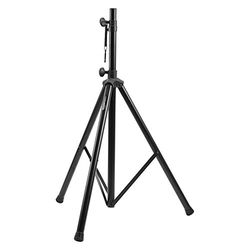 Amazon Basics Acciaio treppiedi regolabile per altoparlanti da 120 cm a 200 cm, Nero
