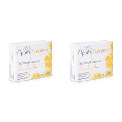 Optim Curcuma 45 cápsulas - complemento alimenticio extracto de curcuma curcumina Longvida - articulaciones - fatiga (Paquete de 2)