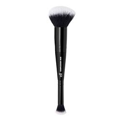 e.l.f. Brocha doble para corrector y base, cepillo de maquillaje 2 en 1 para corrector, base líquida y en polvo, fabricado con cerdas sintéticas