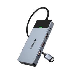 Concentrador USB C, Adaptador oditton 5 en 1, 4K HDMI, 100 W PD, 3 USB 3.1 (10 Gbps), Compatible con Windows 10,8,7,XP/Mac OS/Linux