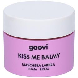 Goovi, Kiss Me Balmy, Maschera Labbra Idratazione Profonda con Burro di Karitè, Formula Leave-On con Ingredienti di Origine Naturale ad Azione Protettiva e Riparatrice, Effetto Glow, Aroma al Lampone
