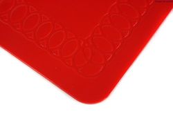 TENURA Tapis Rectangulaire Antidérapant Rouge L 35,5 x L 25,5 cm