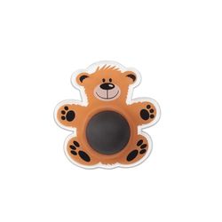 Tope de Pared Adhesivo Animal, Color Naranja, fácil instalación, diseño Atractivo, Protege Paredes, Ideal para Habitaciones Infantiles.